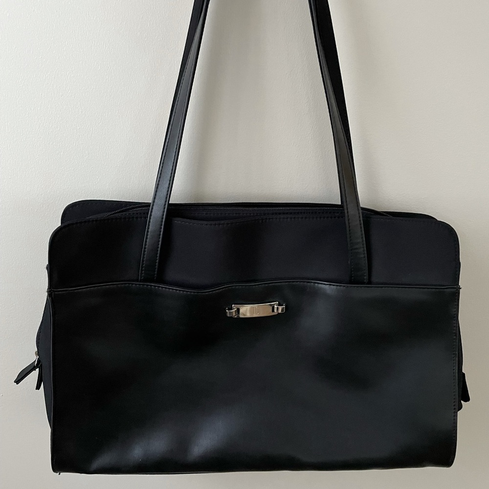 Brand New Liz Claiborne multi-pocket tote with long strap